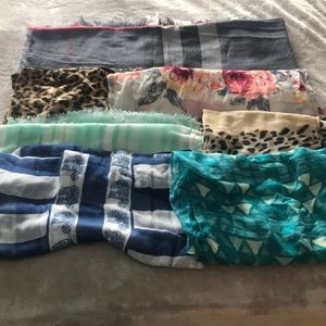 Lot of scarves